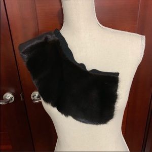 Real fur collar made in Italy